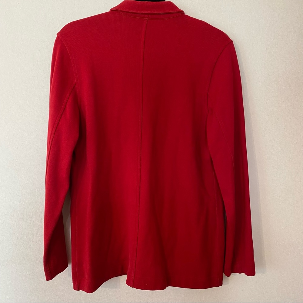 Lauren Ralph Lauren Notch Lapel Collar Long Sleeve Button Front Cardigan - Picture 7 of 12